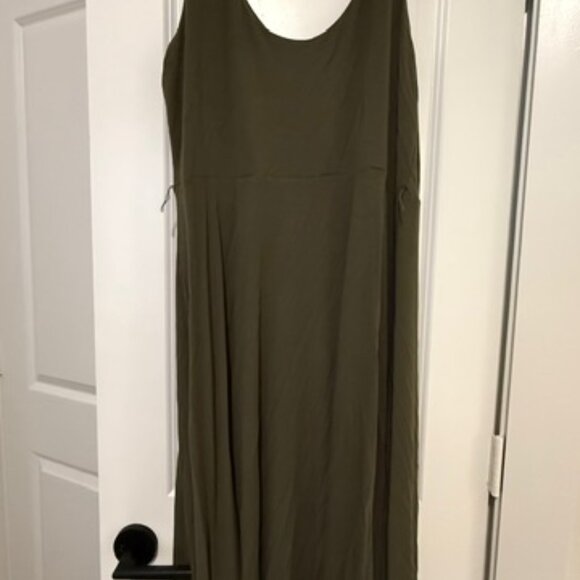 Loft Tie Waist Midi Dress Size X-Large - Picture 4 of 5